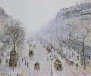Camille Pissarro boulevard montmartre France oil painting artist